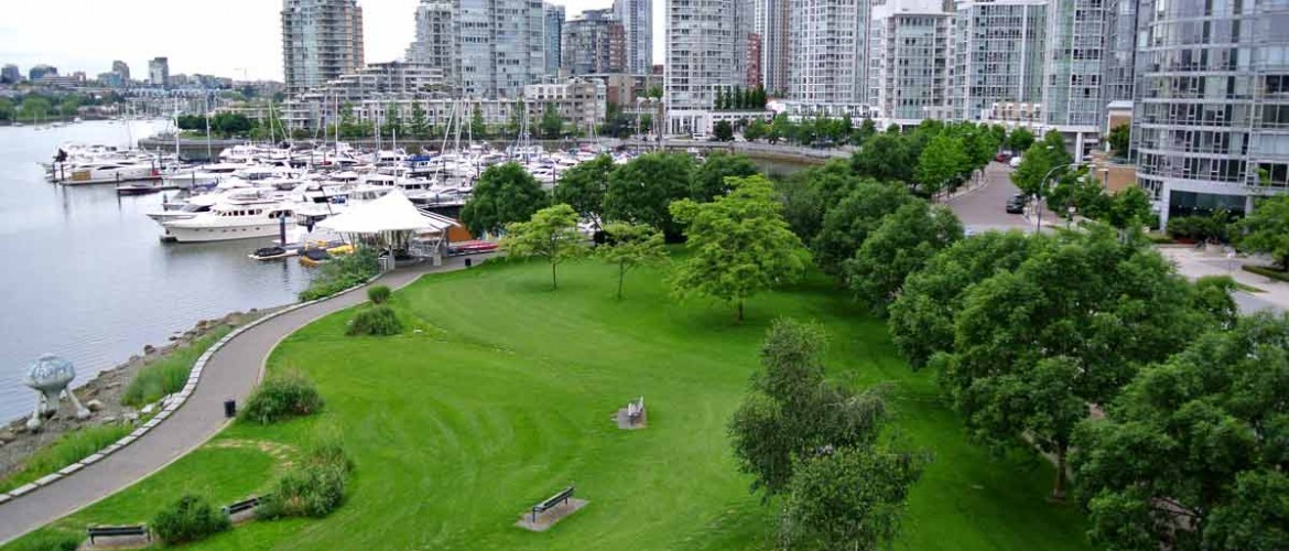 Coopers Park View West from Cambie Bridge